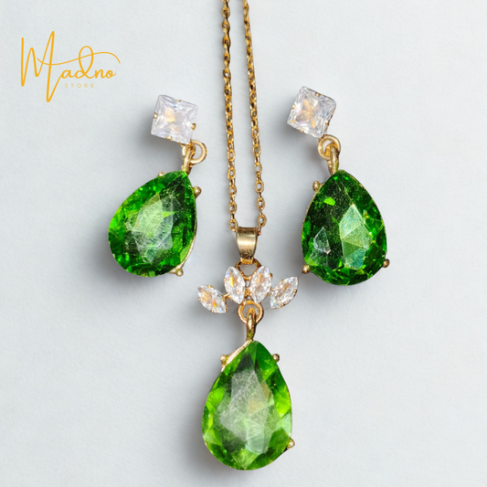Meeras Pendant – With Blue & Green  Stone